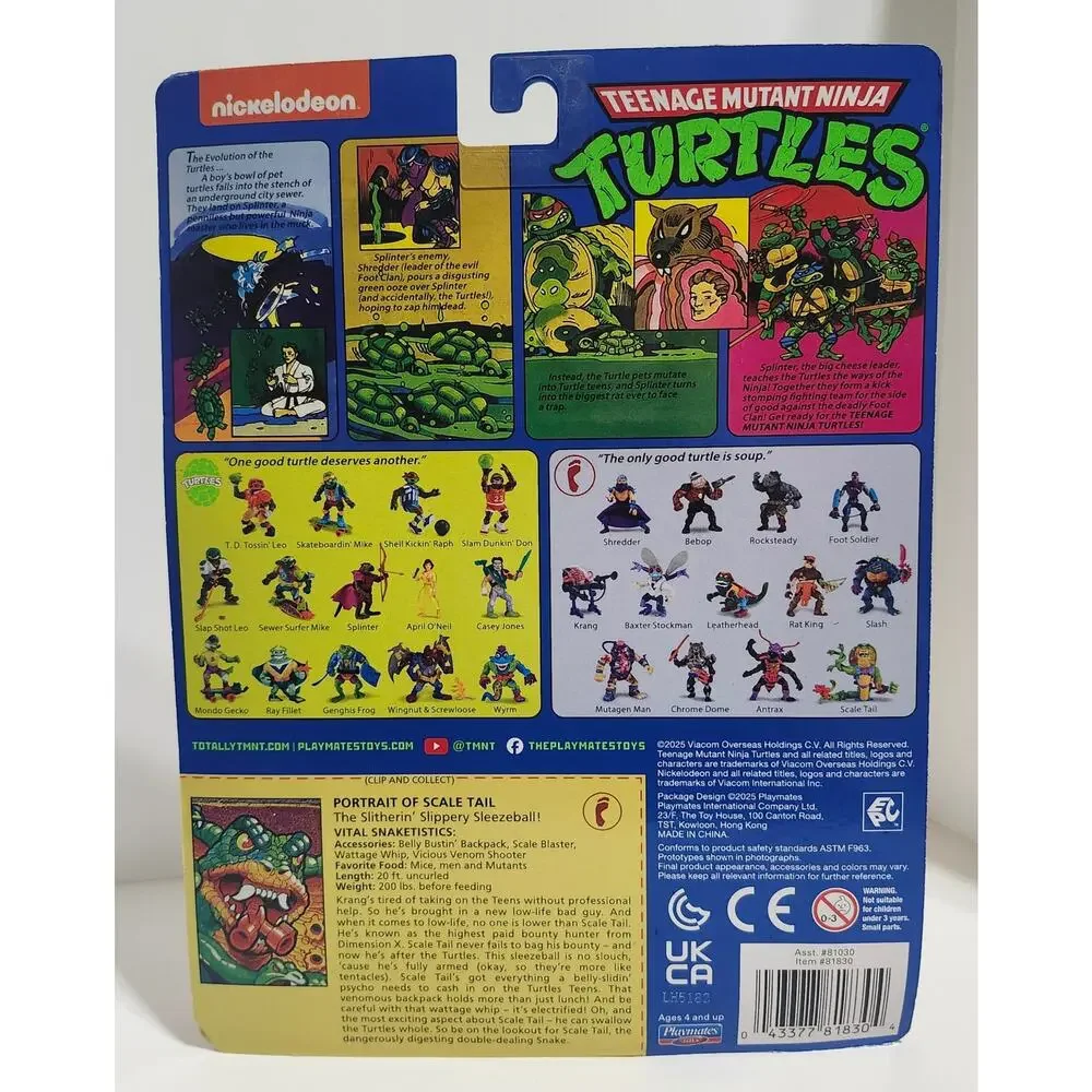 Teenage Mutant Ninja Turtles Scale Tail Action Figure TMNT Playmates New